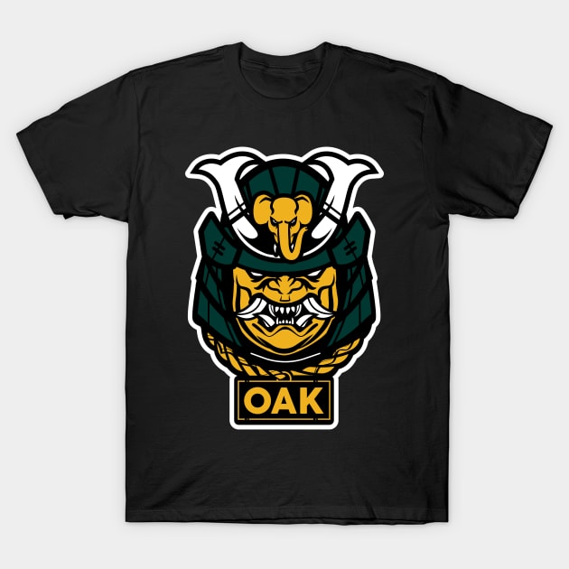 Oakland Samurai's Baseball T-Shirt by OrganicGraphic